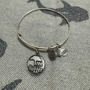 Alex and Ani Silver Tree Hugger Bangle Bracelet